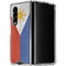 Philippines Flag Distressed Galaxy Z Fold4 5G Clear Case